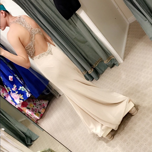 Champagne prom dress - Picture 5 of 5